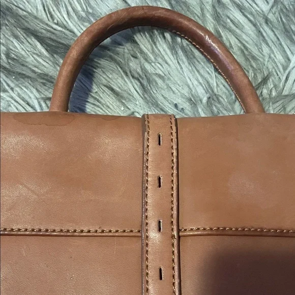 Tan Leather Backpack - Picture 5 of 11